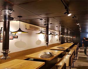 BÀN BẾP NƯỚNG  MẶT GỖ