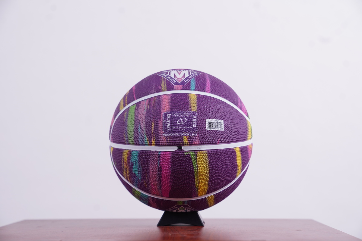 Bóng rổ Spalding Marble Purple – Outdoor Size 6 84-412z - Hàng Chính Hãng