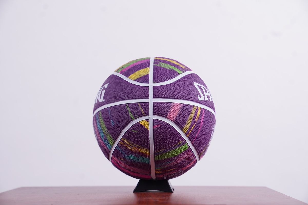 Bóng rổ Spalding Marble Purple – Outdoor Size 6 84-412z - Hàng Chính Hãng