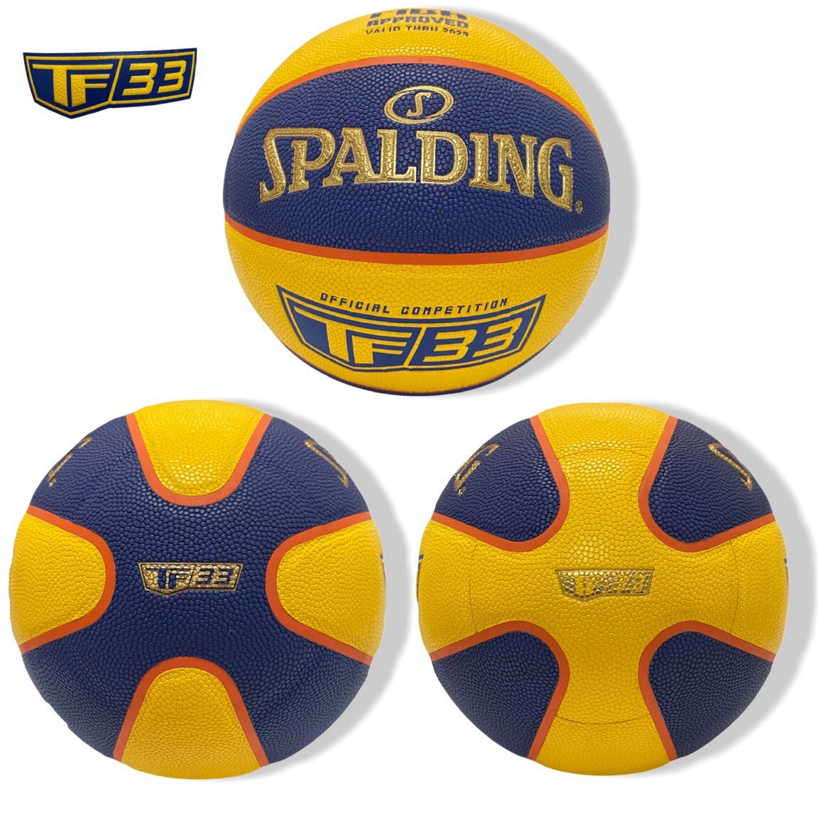 Bóng rổ Spalding TF3x3 GOLD FIBA competitive approved 76-862z- Hàng Chính Hãng