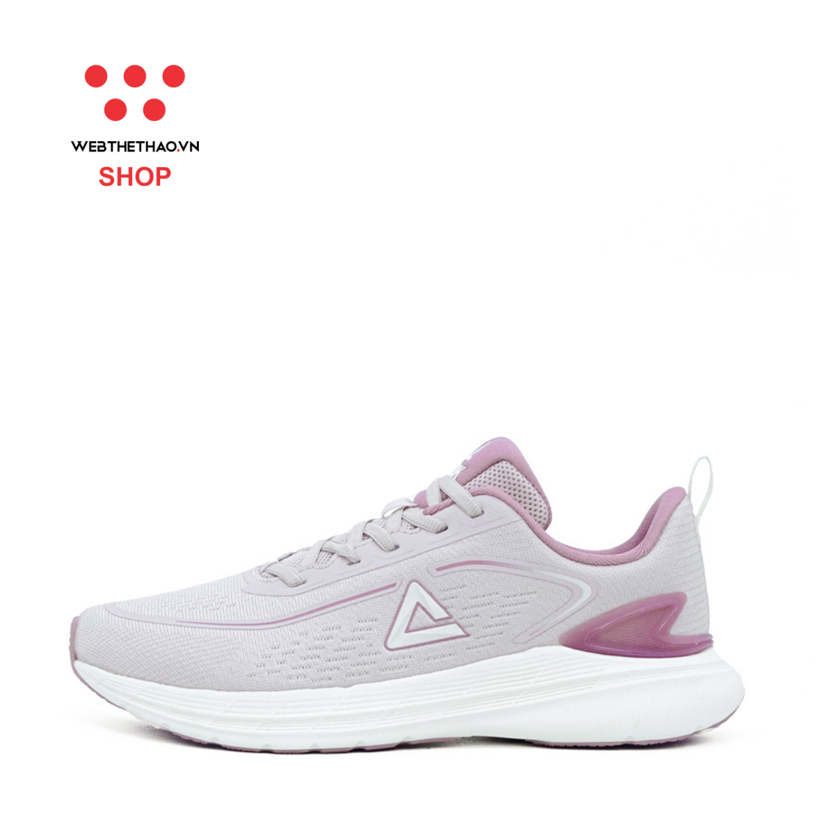 Giày Chạy Bộ Nữ PEAK Com4ever Running "Hồng Phấn" E223108HHP – Hàng Chính Hãng