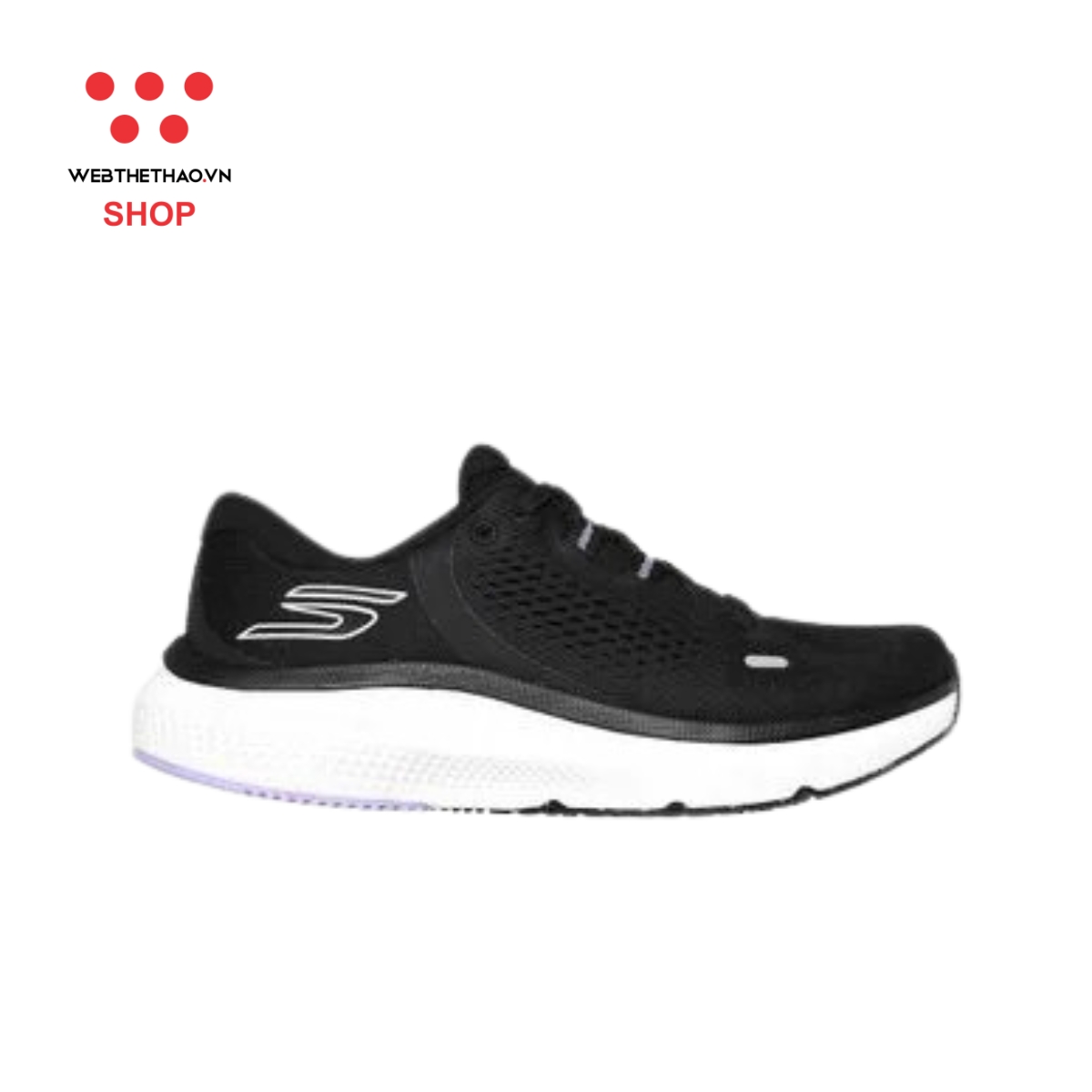 Giày chạy bộ Skechers Go Run Pure 4 "Black/Whtie" 172082-BKW - Hàng Chính Hãng