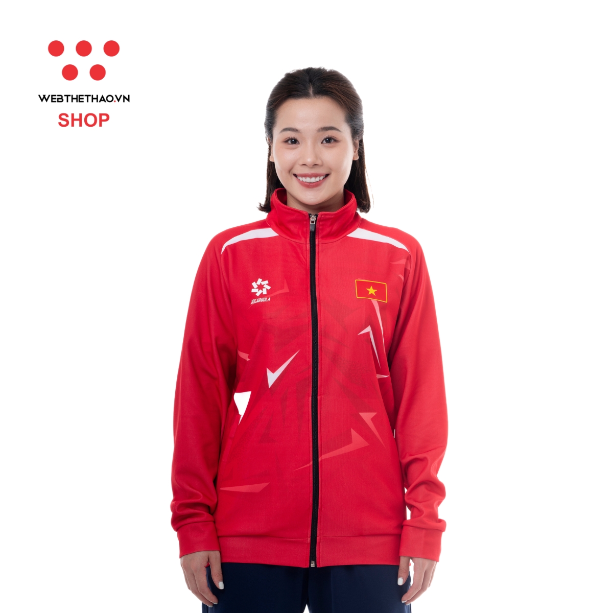 Bộ Suvec đội tuyển Olympic VN24 "Đỏ" MJ-PJ1055-02 - Hàng Chính Hãng