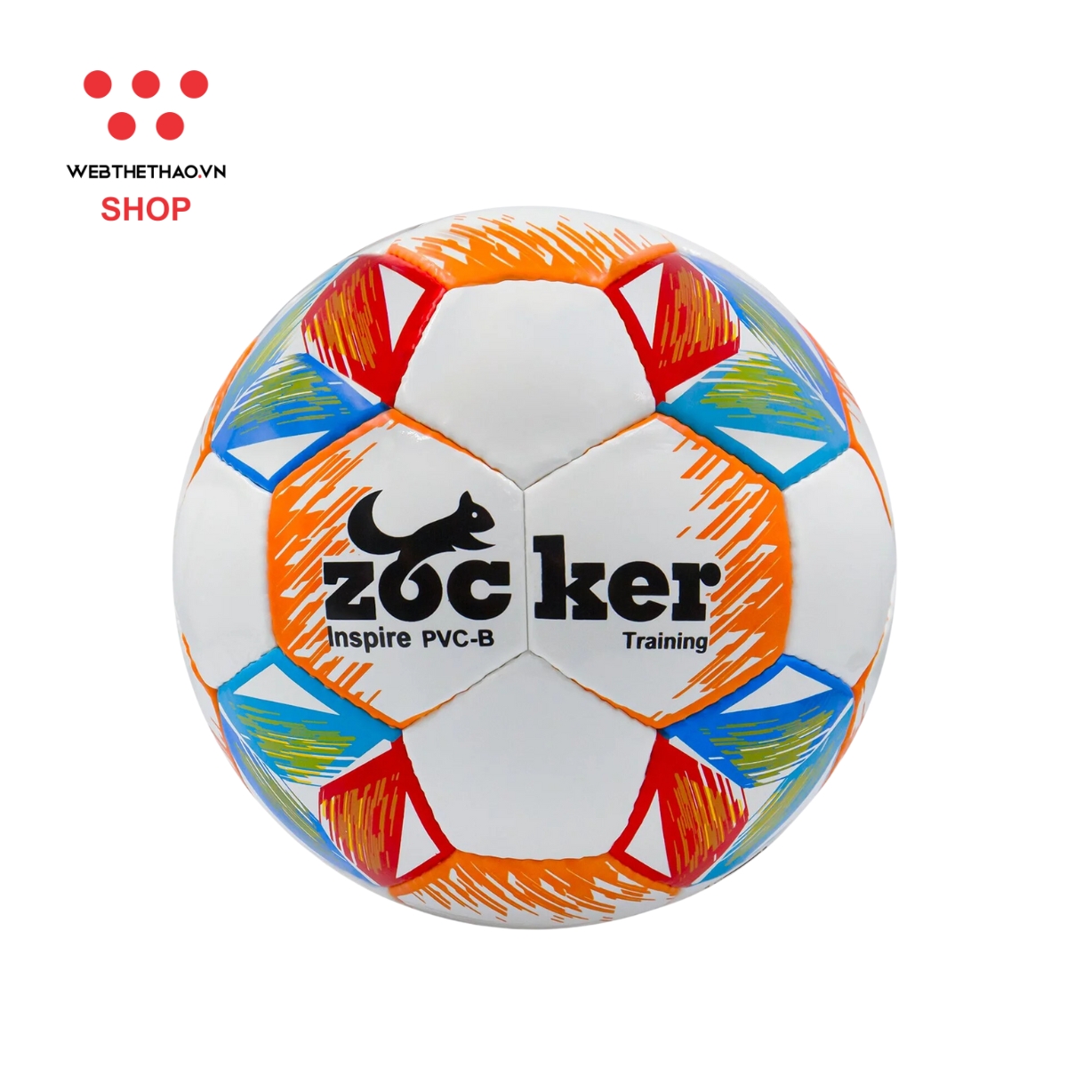 Bóng luyện tập bóng đá size 5 Zocker Inspire size 5 da PVC (PVC-B) - Hàng Chính Hãng
