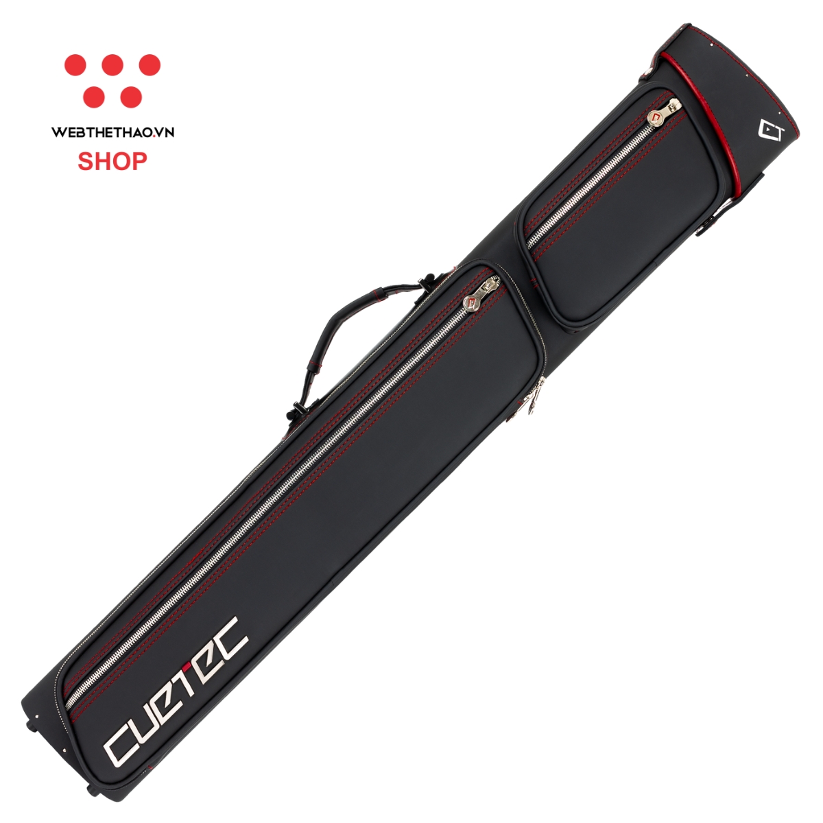 Bao đựng cơ bi-a Cuetec Proline 2x4 "Black" - Hàng Chính Hãng