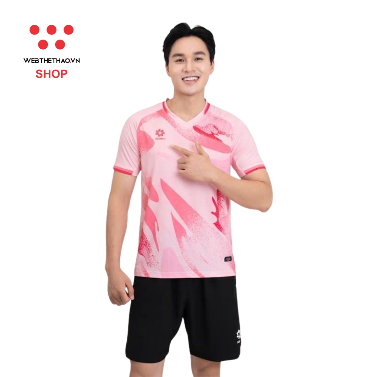 Áo phông thể thao nam Jogarbola màu "Pink" MJ-A4117-03 - Hàng Chính Hãng