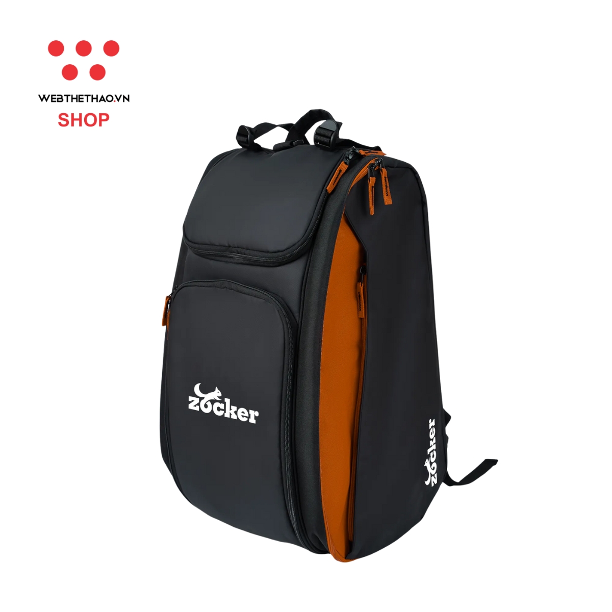 Balo Thể Thao Pickleball Zocker Chuyên Nghiệp BL-VDV0526 "Cam" - Hàng Chính Hãng