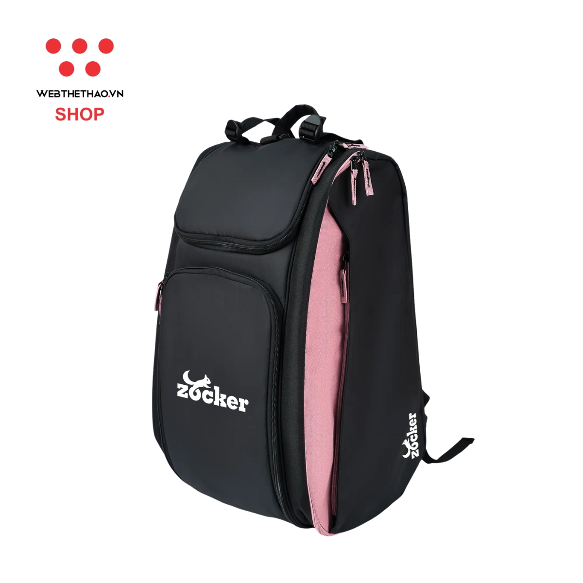 Balo Thể Thao Pickleball Zocker Chuyên Nghiệp BL-VDV0527 "Hồng" - Hàng Chính Hãng