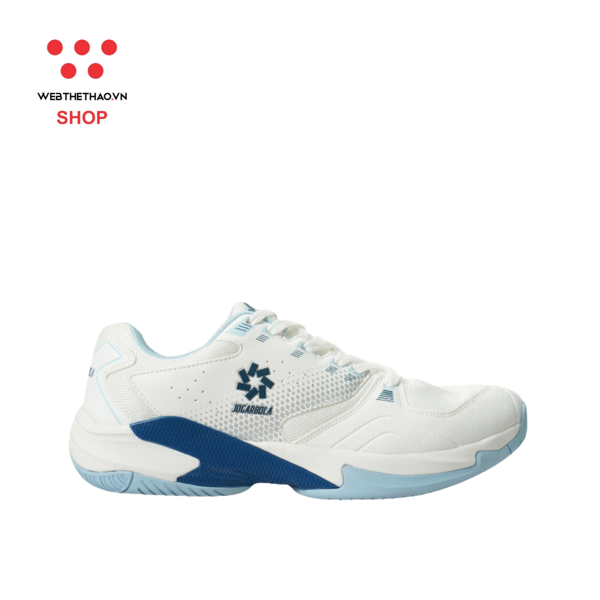 Giày thể thao Pickleball Nam Jogarbola Bubble J "Trắng/Navy" JG-Bubble-06 - Hàng Chính Hãng