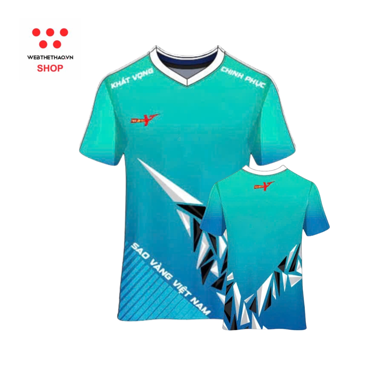 Bộ quần áo bóng chuyền Sao Vàng Sứ Mệnh màu "Xanh Dương" SV-SM-03 - Hàng Chính Hãng