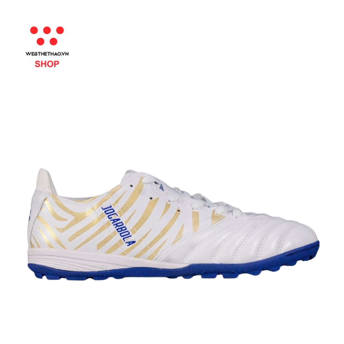 Giày bóng đá Nam Jogarbola Hi-tek màu "White/Gray" JG-HITEK-02 - Hàng Chính Hãng