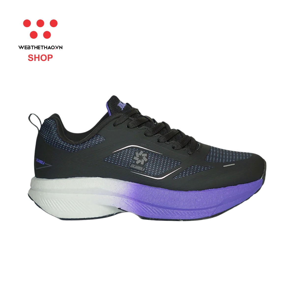Giày thể thao chạy bộ Nữ Jogarbola Hoku X "Black/Purple" JG-HOKU-05 - Hàng Chính Hãng