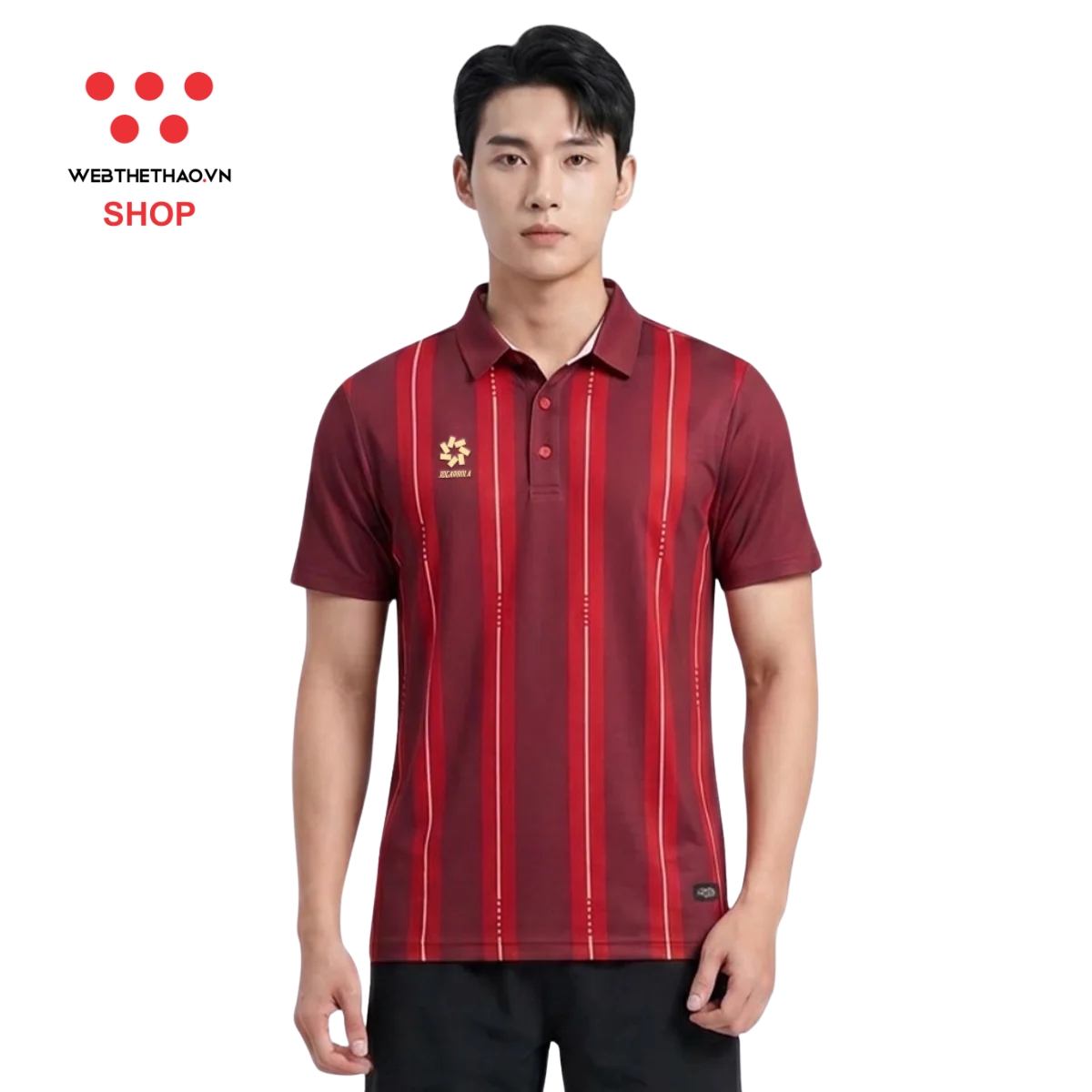 Áo polo thể thao Jogarbola Gambit màu "Đỏ" MJ-A19392-01 - Hàng Chính Hãng