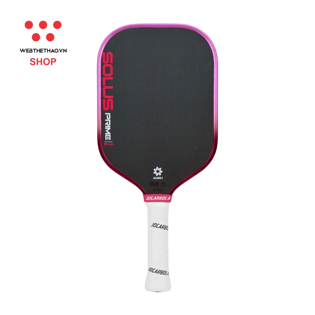 Vợt Pickleball Jogarbola Solus Prime Metallic Edge "Pink" JG-SPM-03 - Hàng Chính Hãng
