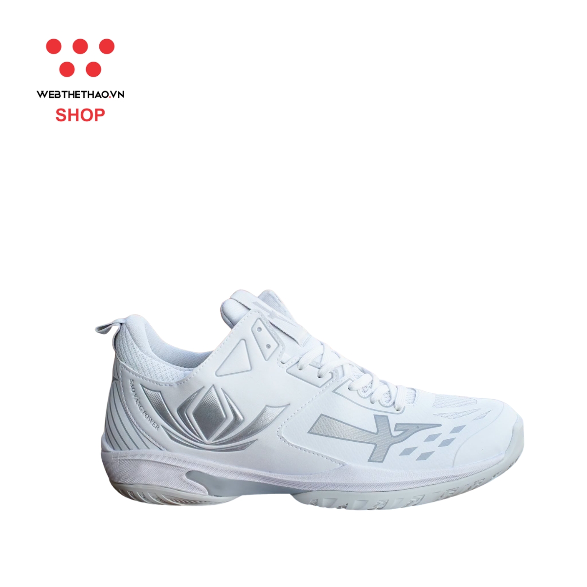 Giày bóng chuyền Sao Vàng Power màu "Trắng" SV-P-01 - Hàng Chính Hãng