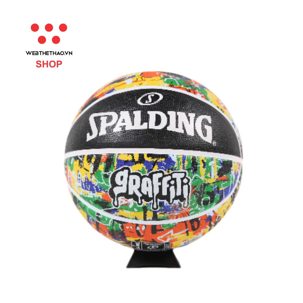 Bóng rổ Spalding VBA Rainbow Graffiti – Outdoor – Size 7 85-034z - Hàng Chính Hãng