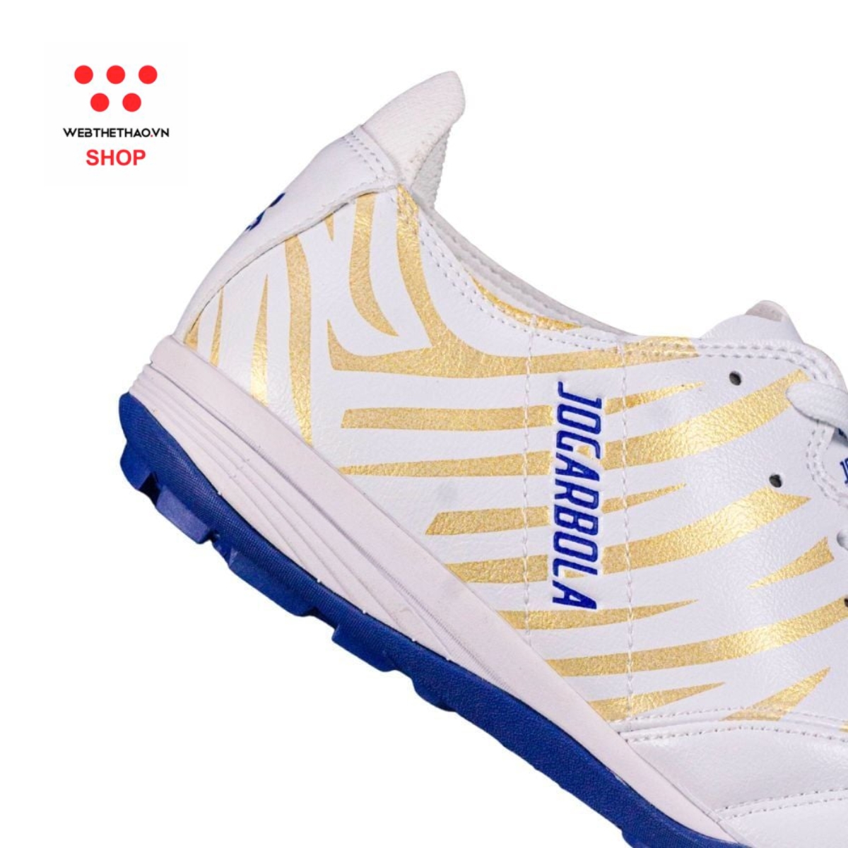 Giày bóng đá Nam Jogarbola Hi-tek màu "White/Gray" JG-HITEK-02 - Hàng Chính Hãng
