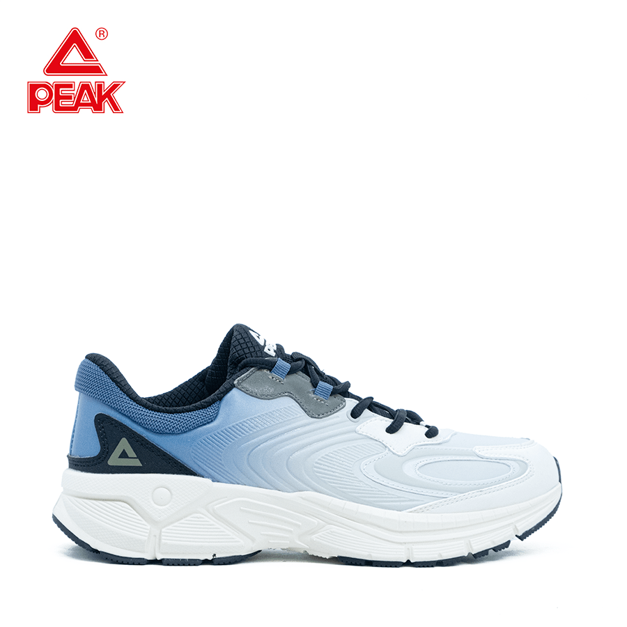Giày chạy bộ Nam PEAK Cushioning Running Water-Repellent "Xanh Lam" E224007HXL – Hàng Chính Hãng