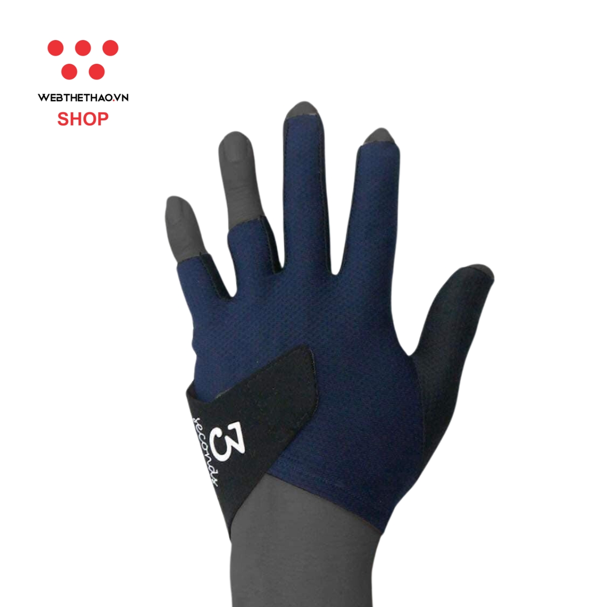 Găng tay bi-a 3 Seconds "Xanh Navy" PR-3GLOVE-06 - Hàng Chính Hãng