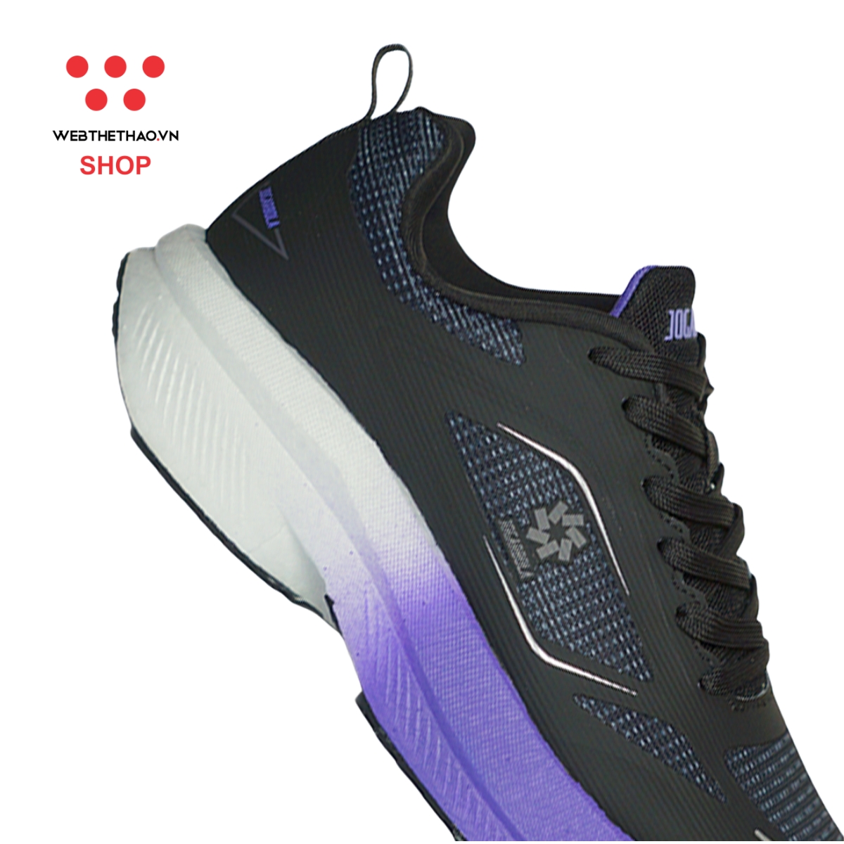 Giày thể thao chạy bộ Nữ Jogarbola Hoku X "Black/Purple" JG-HOKU-05 - Hàng Chính Hãng
