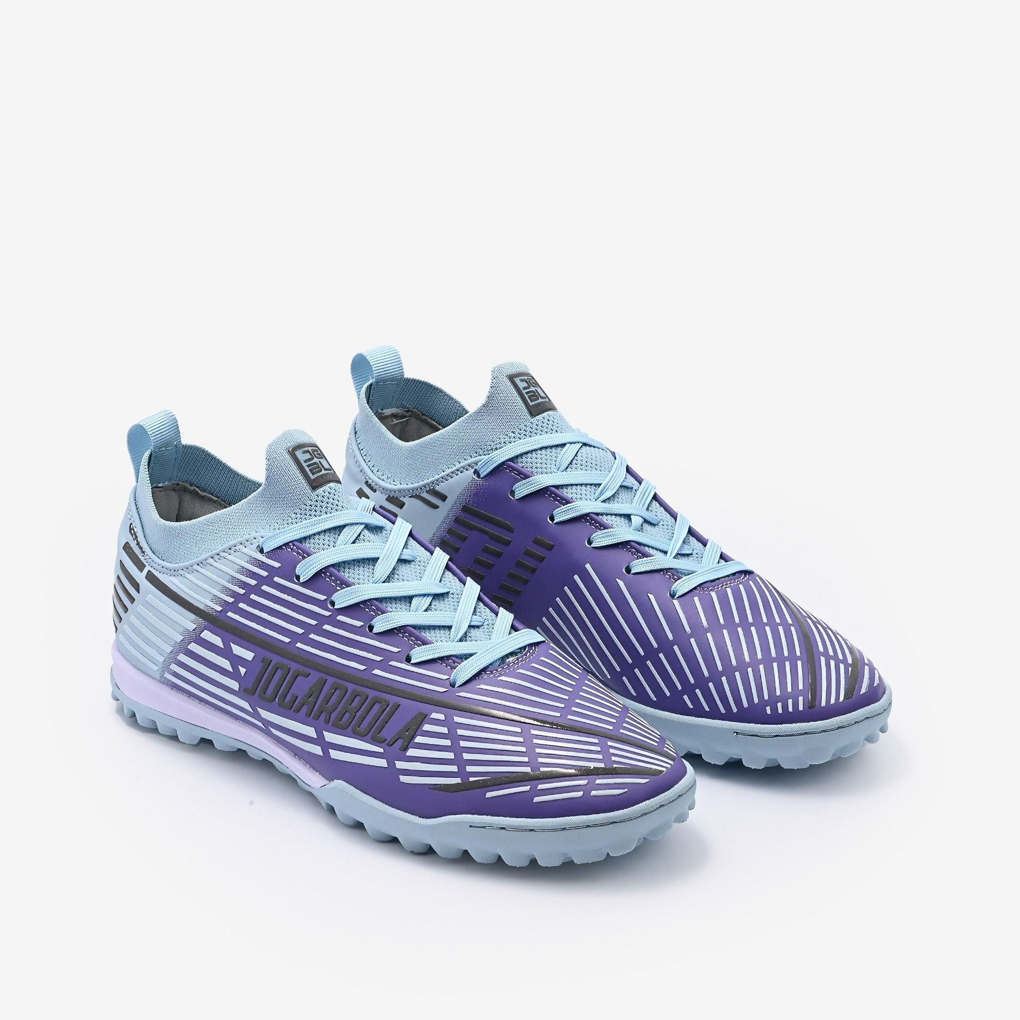 Giày bóng đá Động Lực Jogarbola Kumo Fit "Light blue/Purple" JG-221106-04 - Hàng Chính Hãng