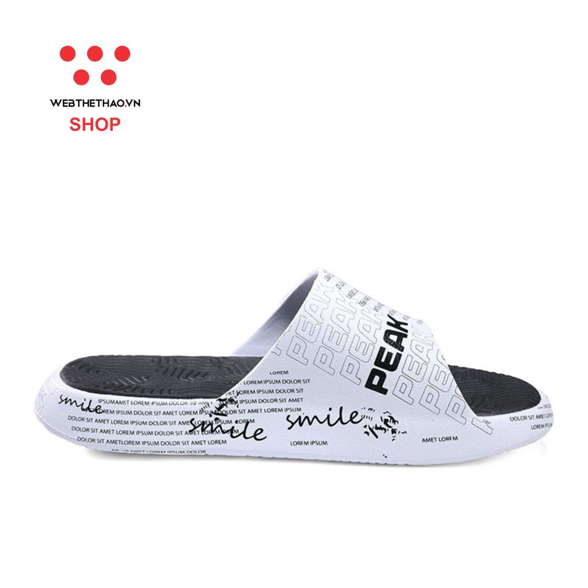 Dép Thời Trang Thể Thao PEAK Taichi Slippers "Trắng Đen" E11937LTDS – Hàng Chính Hãng