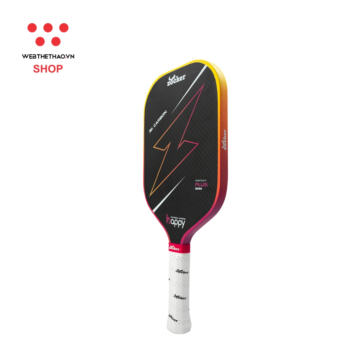 Vợt Pickleball Zocker HP02 Plus Gen 2 Super Quality "Gradient" HP02-PLUS-01 - Hàng Chính Hãng
