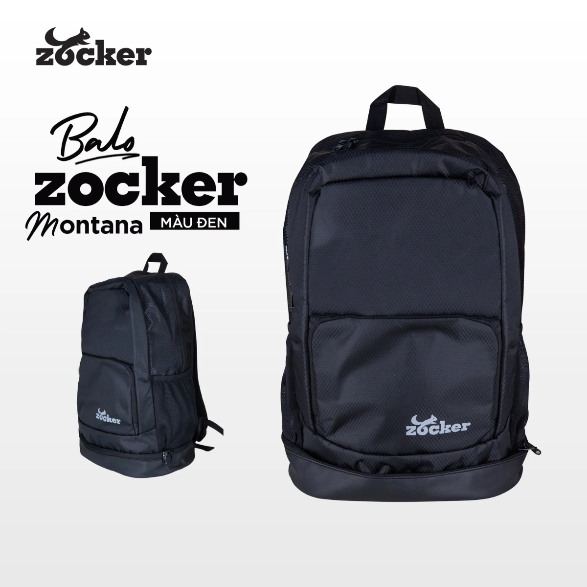 Balo thể thao Zocker Montana - Hàng Chính Hãng