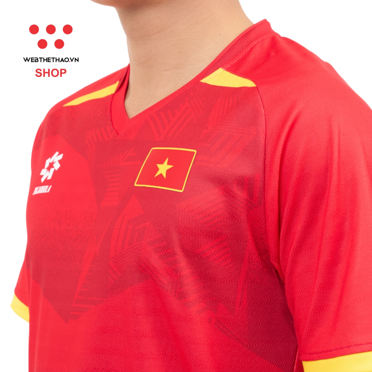 Bộ thi đấu Đội tuyển bóng đá Quốc gia 2025 (bản FAN) màu "Đỏ" MJ-A4054-03 - Hàng Chính Hãng