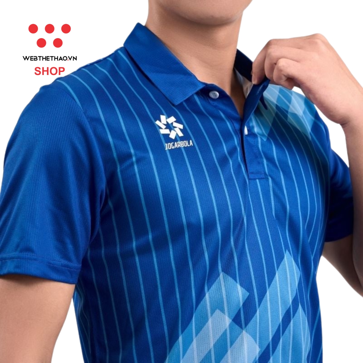 Áo polo thể thao Jogarbola Kuban "Blue" MJ-A4090-01 - Hàng Chính Hãng