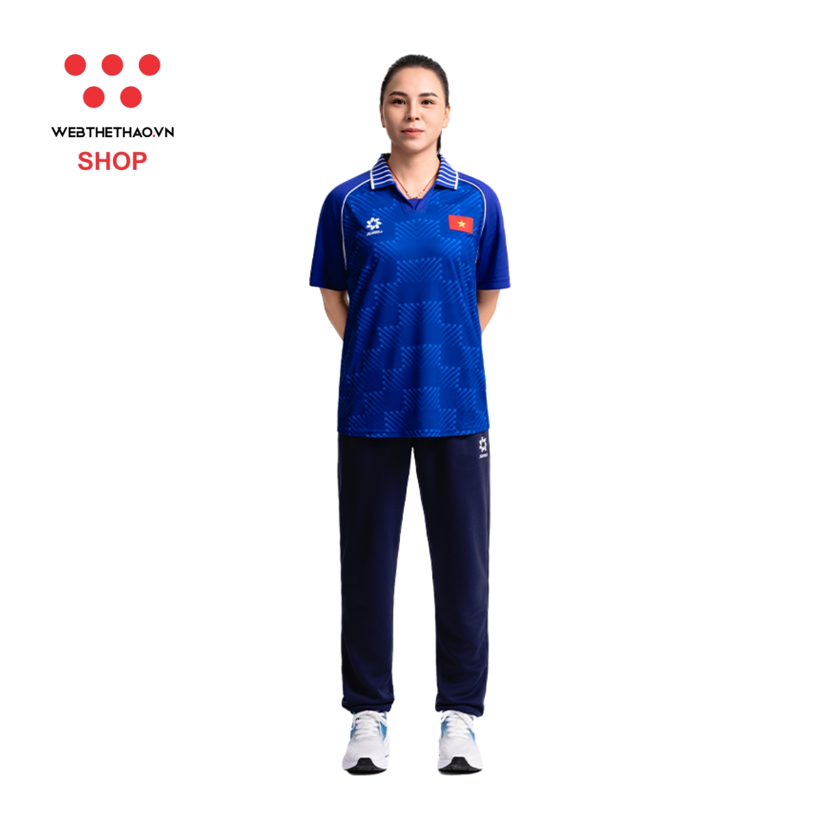 Áo polo Seagames 2025 Rise Beyond "Xanh" MJ-A2285-01 - Hàng Chính Hãng