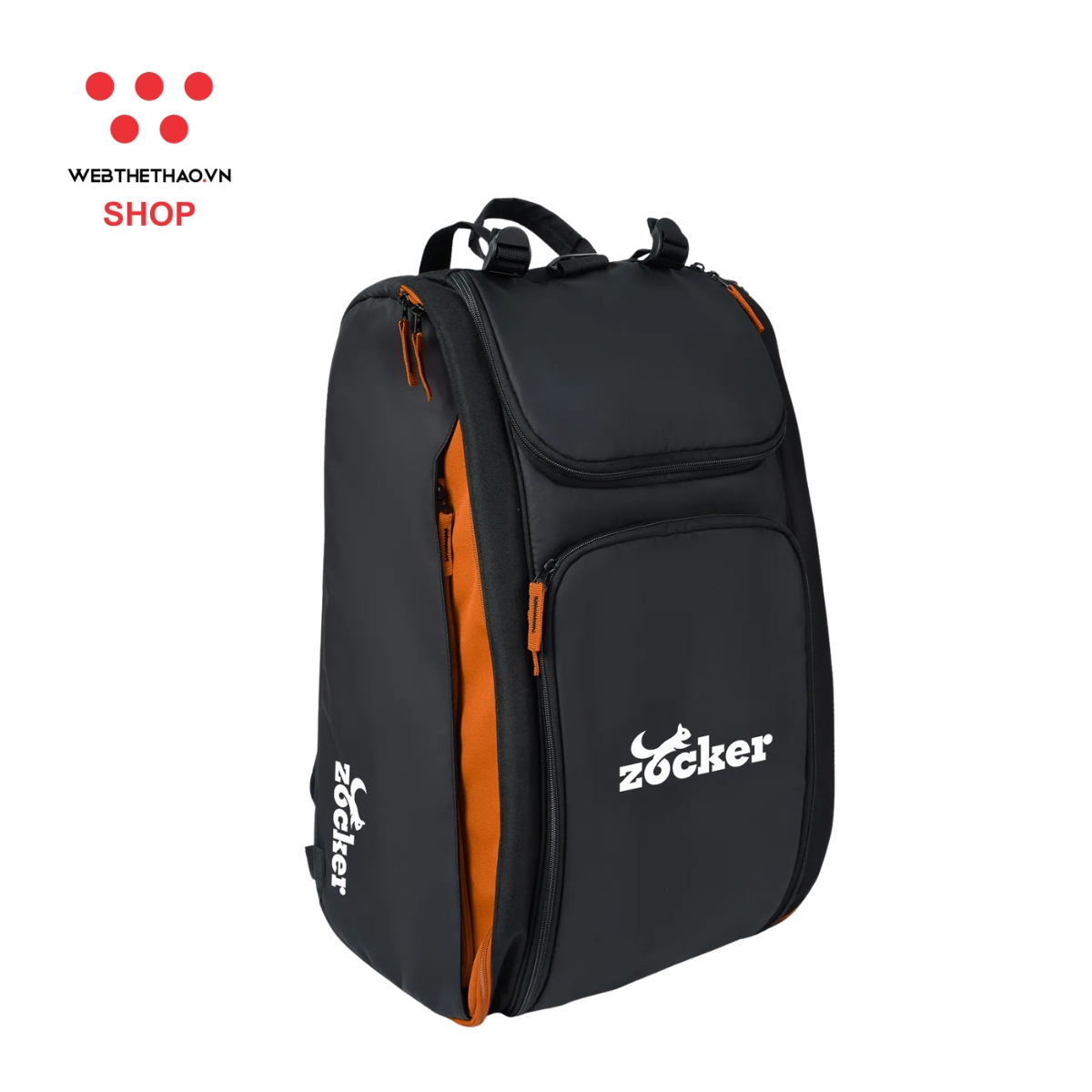 Balo Thể Thao Pickleball Zocker Chuyên Nghiệp BL-VDV0526 "Cam" - Hàng Chính Hãng