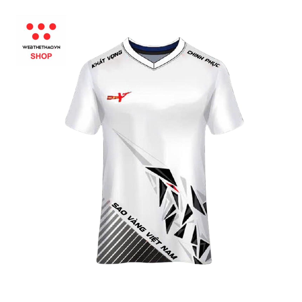 Bộ quần áo bóng chuyền Sao Vàng Sứ Mệnh màu "Trắng" SV-SM-01 - Hàng Chính Hãng
