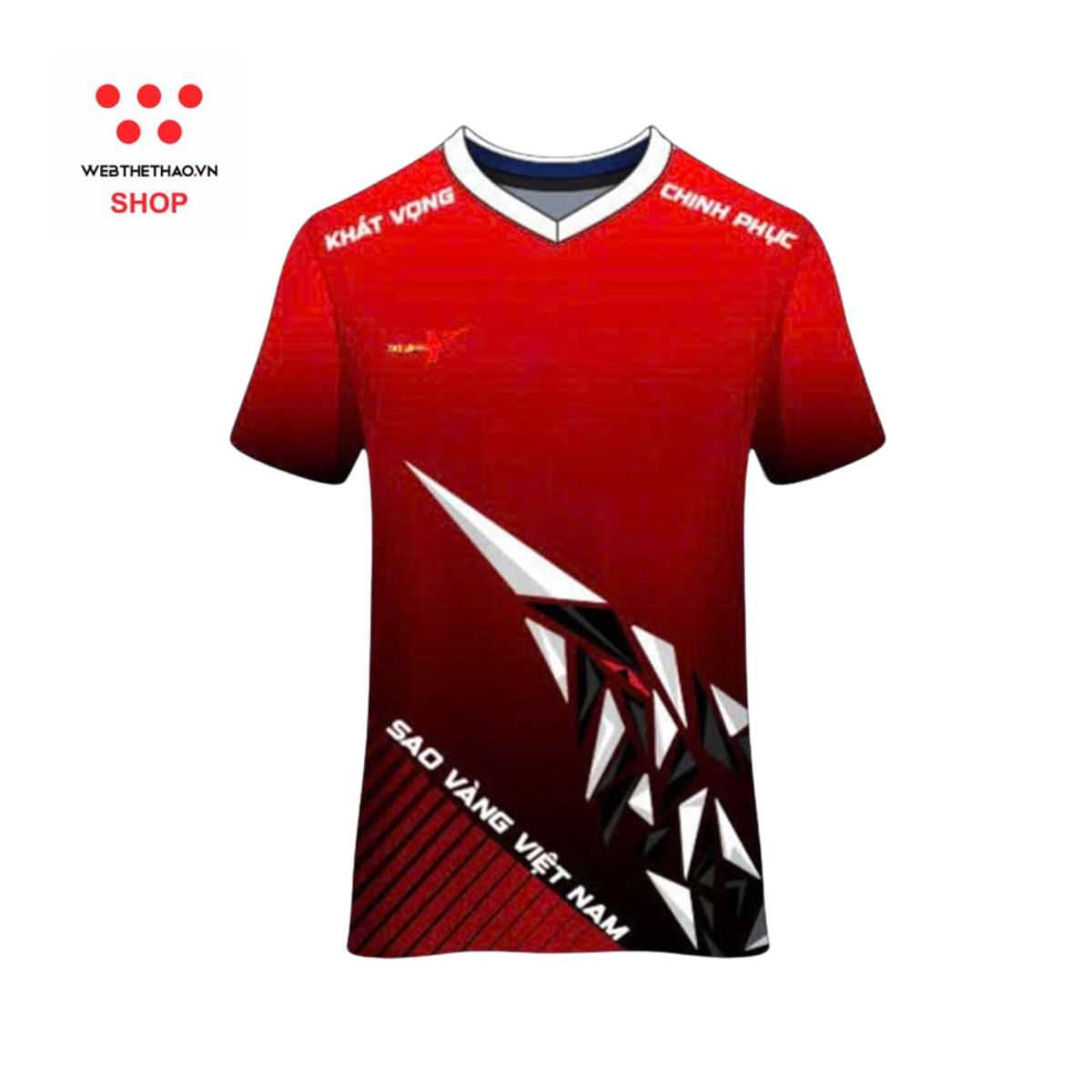 Bộ quần áo bóng chuyền Sao Vàng Sứ Mệnh màu "Đỏ" SV-SM-02 - Hàng Chính Hãng