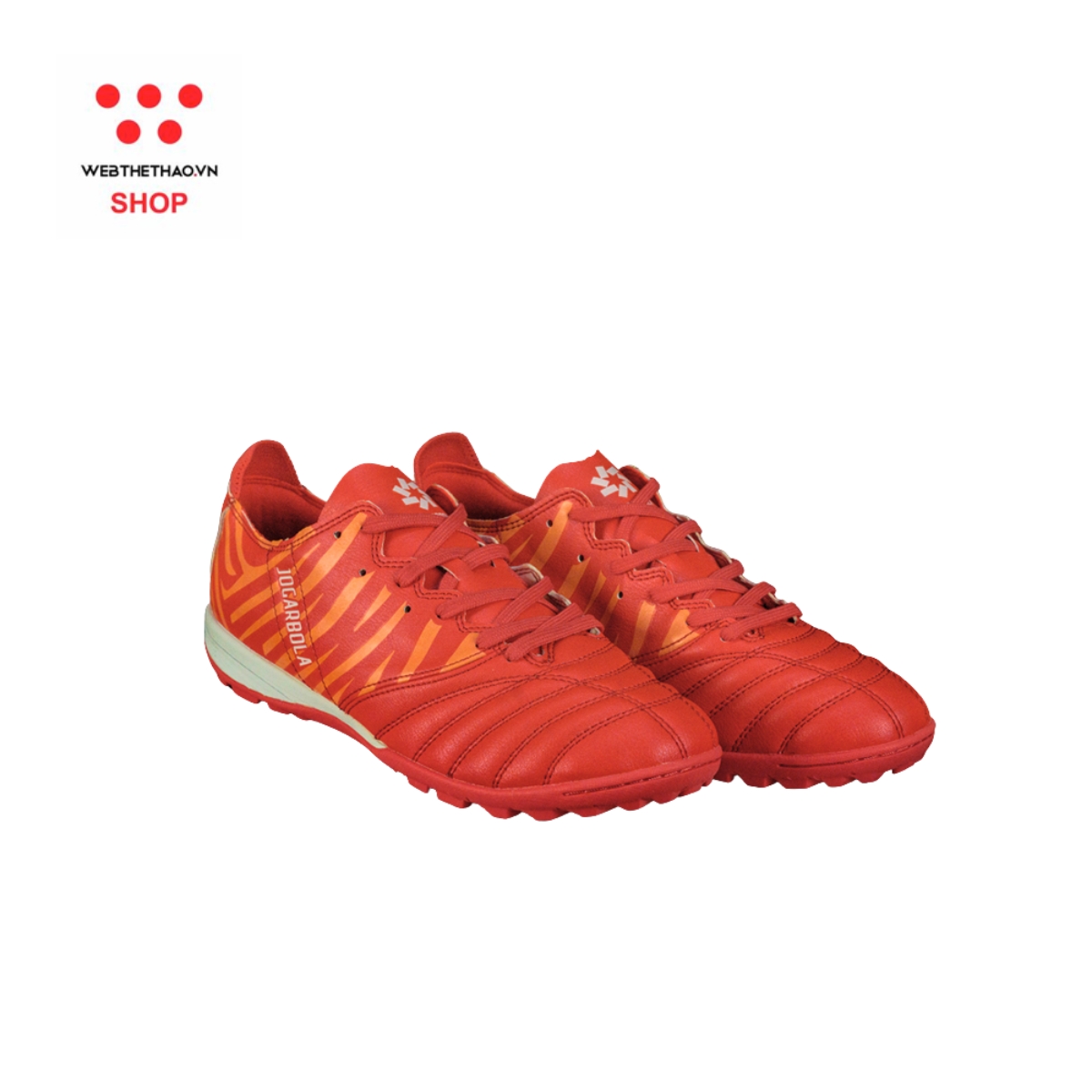 Giày bóng đá Nam Jogarbola Hi-tek màu "White/Red" JG-HITEK-03 - Hàng Chính Hãng