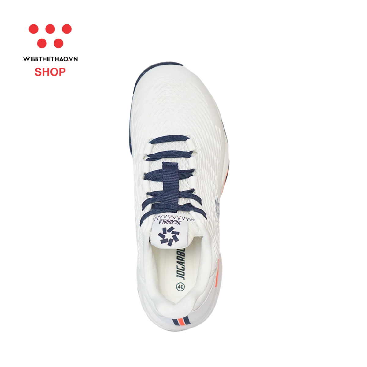 Giày thể thao Pickleball Nam Jogarbola Vento "White" JG-VENTO-02 - Hàng Chính Hãng