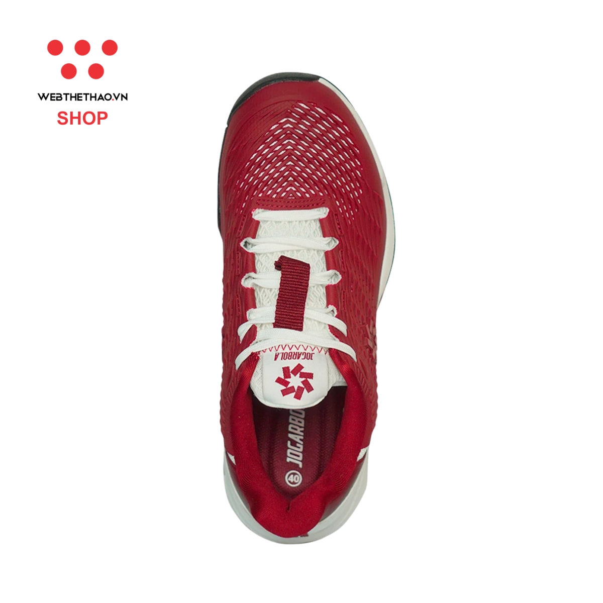 Giày thể thao Pickleball Nam Jogarbola Vento "Dark Red" JG-VENTO-03 - Hàng Chính Hãng