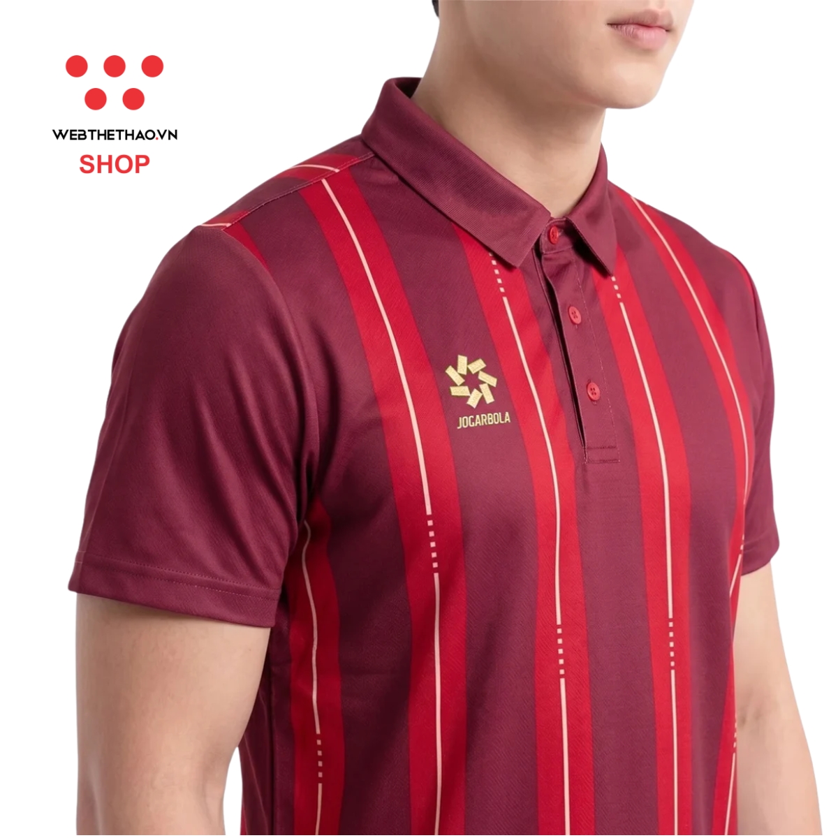 Áo polo thể thao Jogarbola Gambit màu "Đỏ" MJ-A19392-01 - Hàng Chính Hãng
