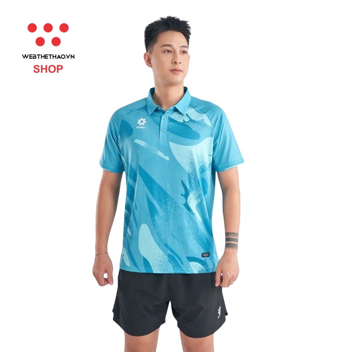 Áo polo thể thao Jogarbola Nova màu "Xanh" MJ-A4197-03 - Hàng Chính Hãng