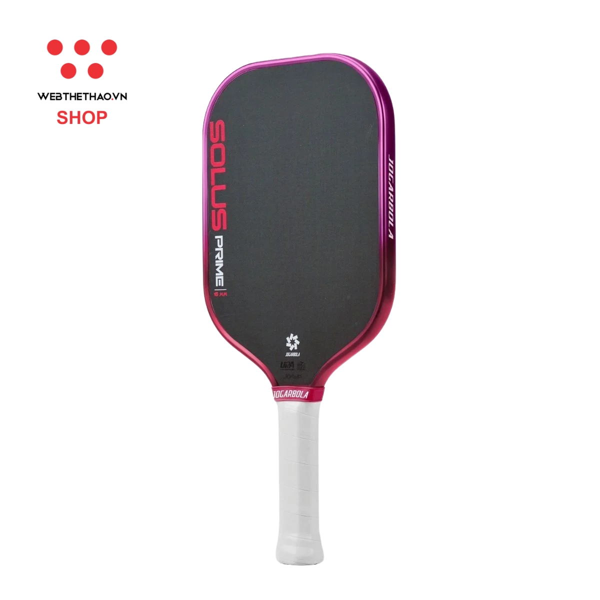 Vợt Pickleball Jogarbola Solus Prime Metallic Edge "Pink" JG-SPM-03 - Hàng Chính Hãng