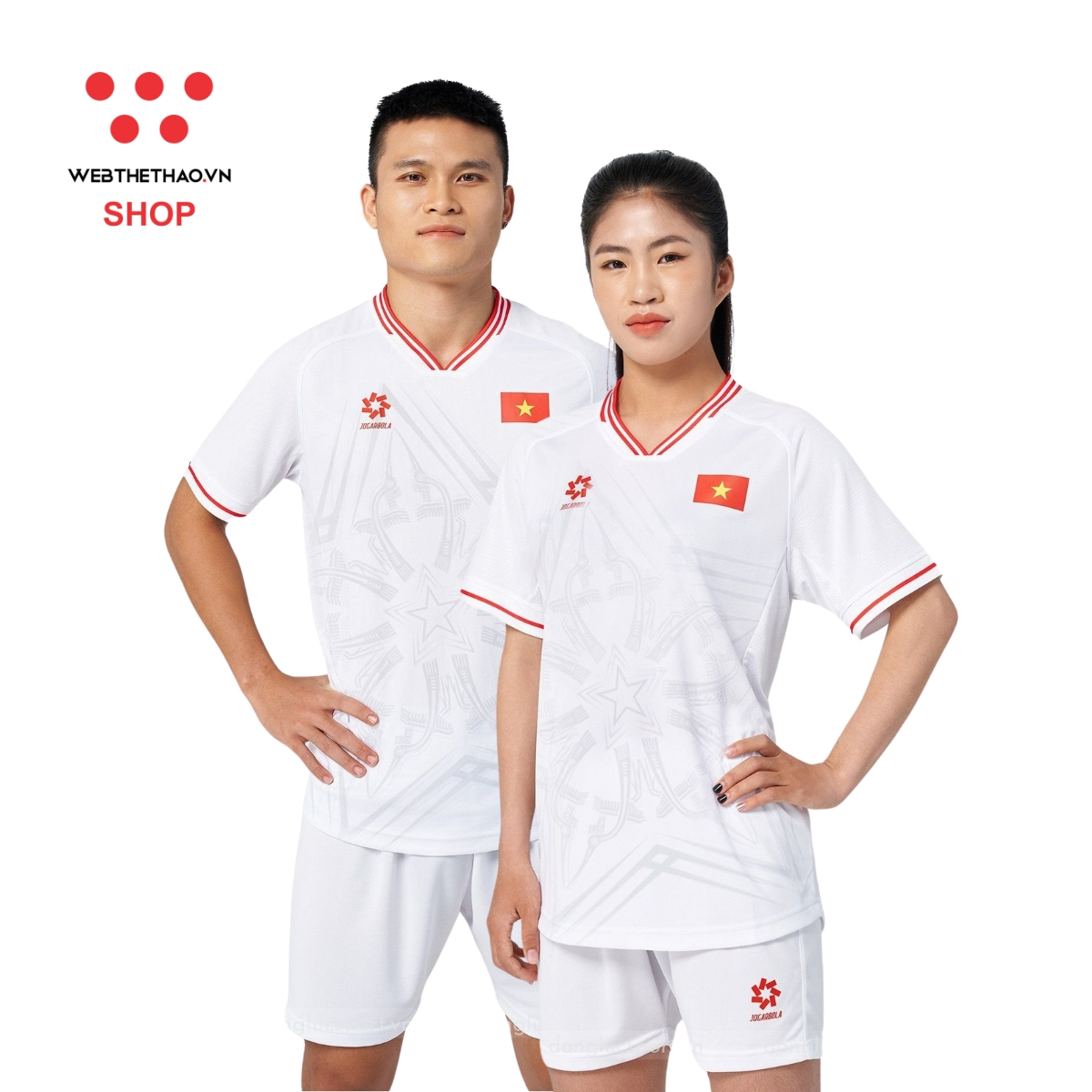 Bộ quần áo thi đấu đội tuyển quốc gia Việt Nam 2024 "Trắng" MJ-AJ1277-02 - Hàng Chính Hãng