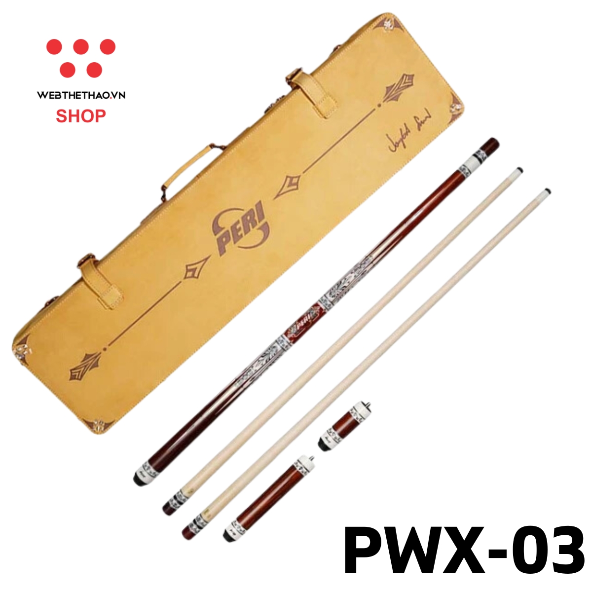 Gậy đánh bi-a Peri Limited Edition PWX-03 PR-PWX-03 - Hàng Chính Hãng