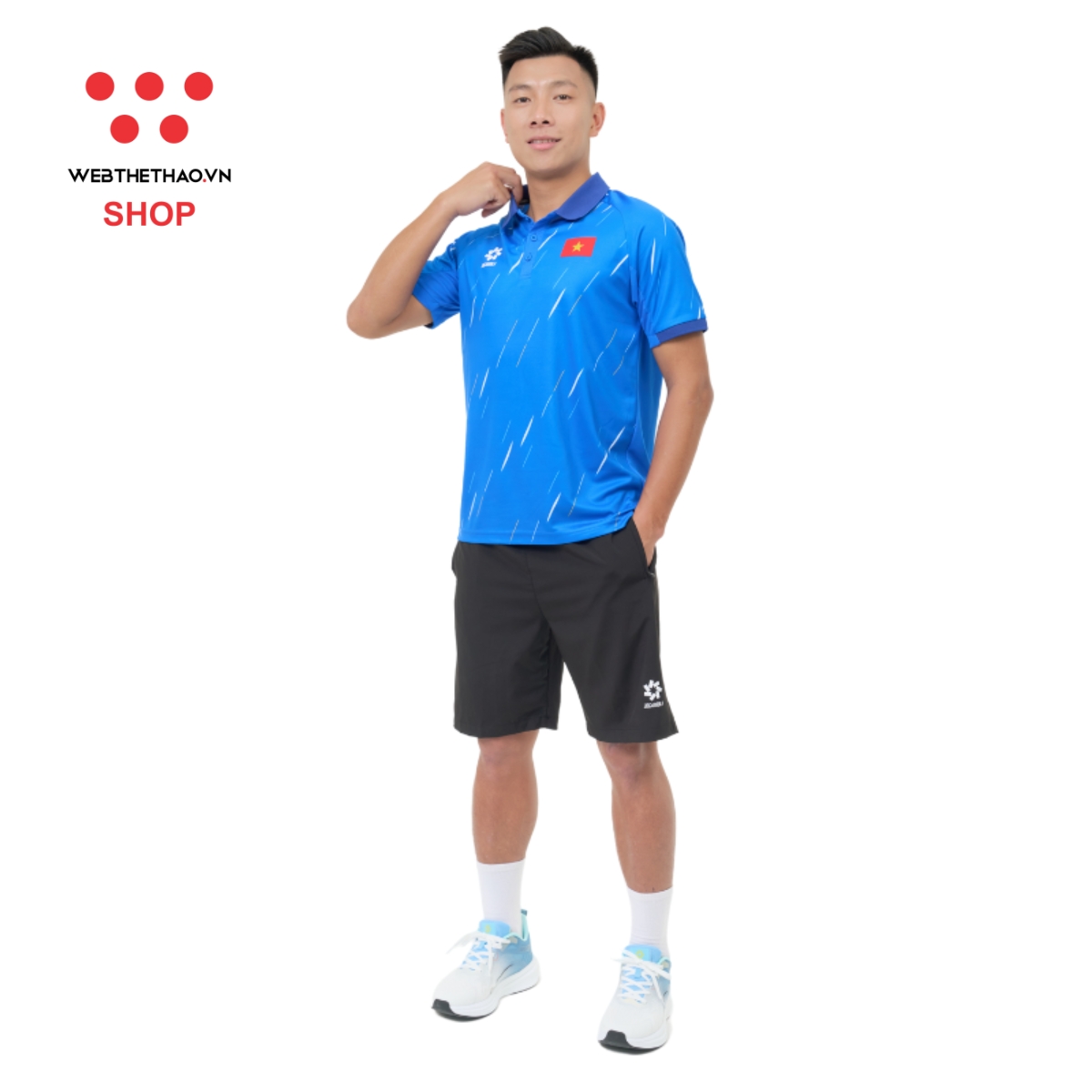 Áo polo Ban Huấn Luyện Đội tuyển Quốc gia 2025 "Blue" MJ-A4049-127 - Hàng Chính Hãng