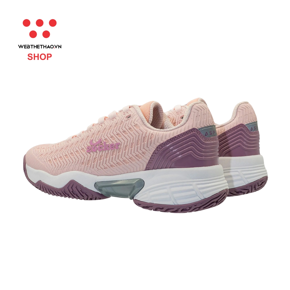Giày Pickleball Nữ Zocker Aspire "Pink" Z-Aspire-06 - Hàng Chính Hãng