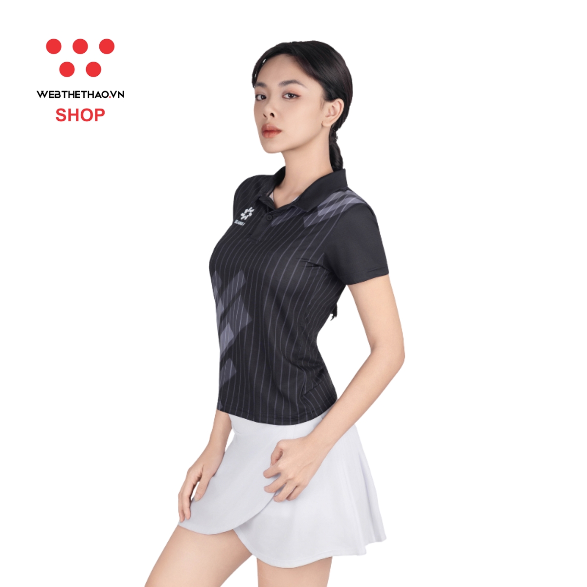 Áo polo thể thao Nữ Jogarbola Kuban "Black" WJ-A4090-04 - Hàng Chính Hãng