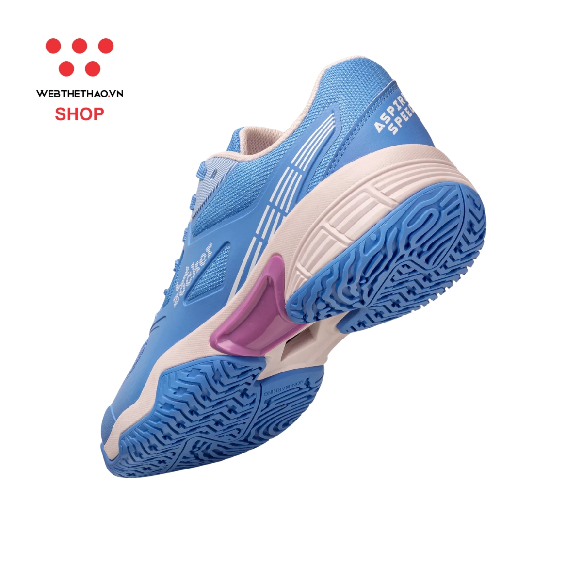 Giày Thể Thao Pickleball Zocker Aspire Speed "Xanh/Tím" Z-AspireS-03 - Hàng Chính Hãng