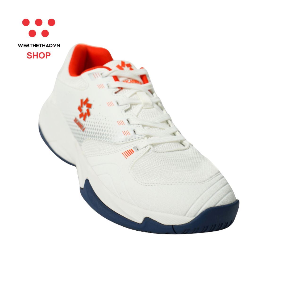 Giày thể thao Pickleball Nam Jogarbola Bubble J "Trắng/Cam" JG-Bubble-05 - Hàng Chính Hãng