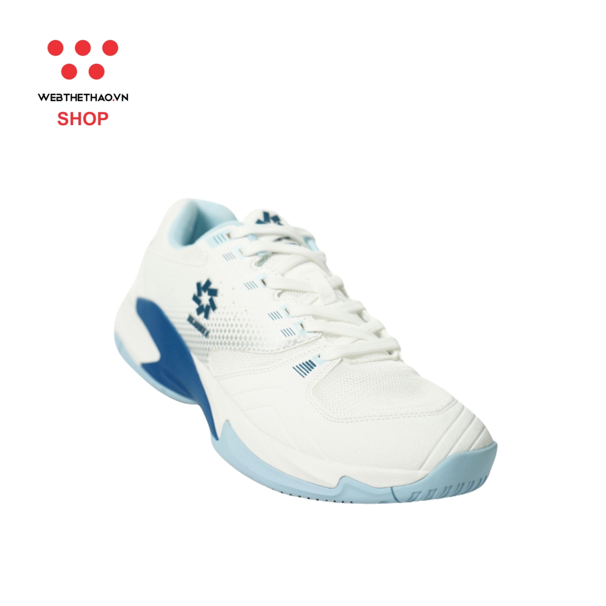 Giày thể thao Pickleball Nam Jogarbola Bubble J "Trắng/Navy" JG-Bubble-06 - Hàng Chính Hãng