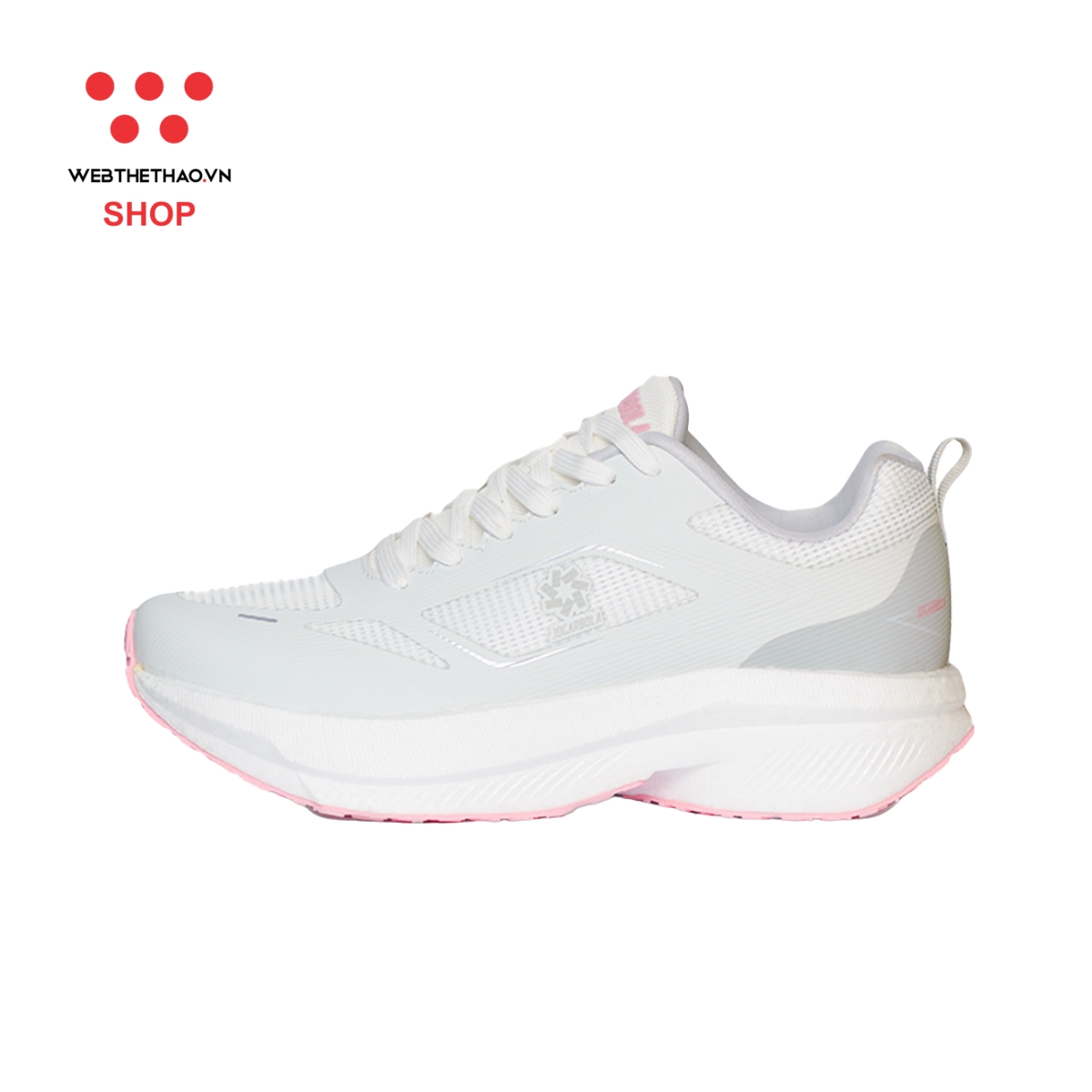 Giày thể thao chạy bộ Nữ Jogarbola Hoku X "White/Pink" JG-HOKU-06 - Hàng Chính Hãng
