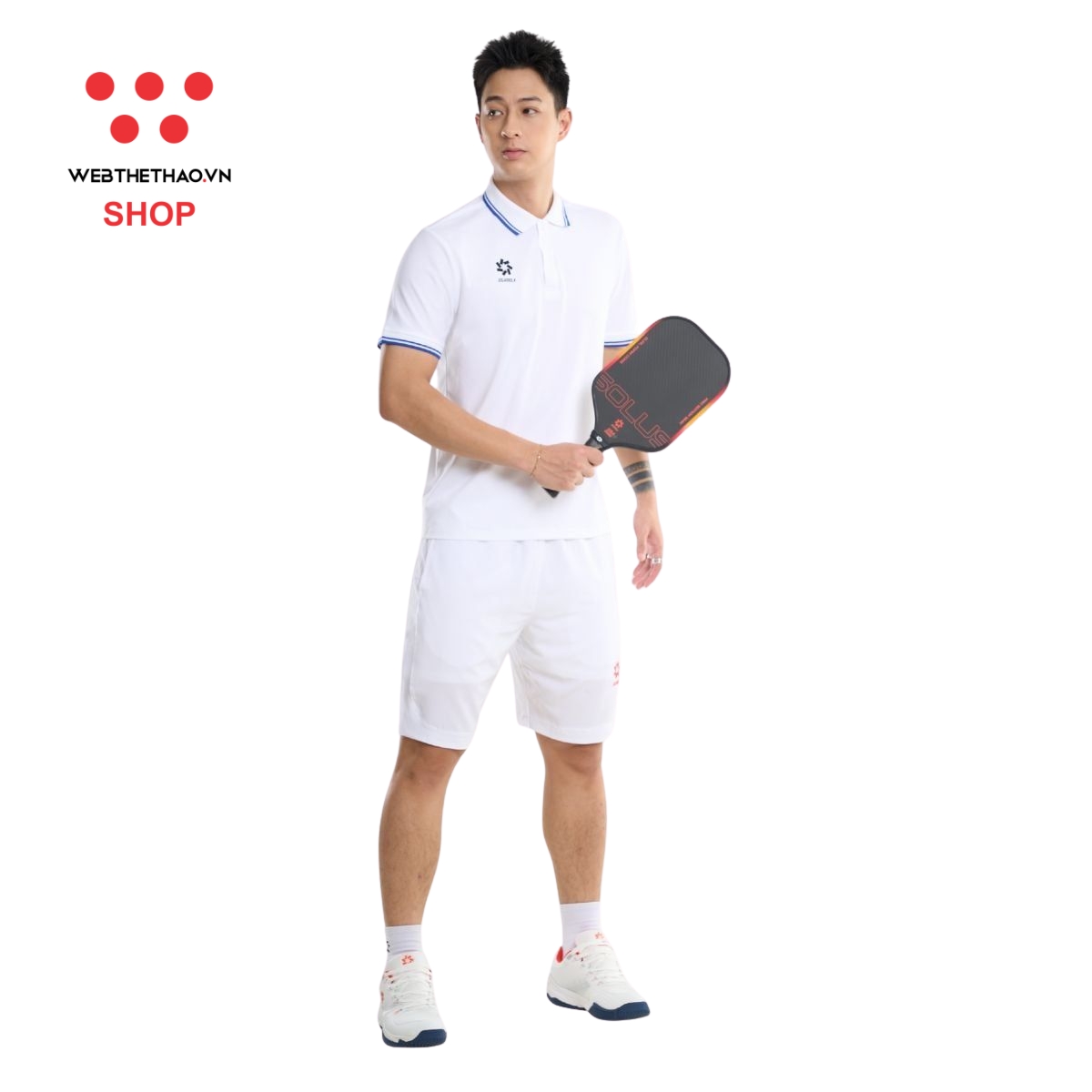Áo polo thể thao Jogarbola màu "Trắng Xanh" MJ-AJ1605-01 - Hàng Chính Hãng